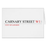 Carnary street  Greeting/note cards