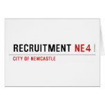 Recruitment  Greeting/note cards