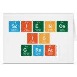 science 
 is 
 great  Greeting/note cards