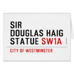 sir douglas haig statue  Greeting/note cards