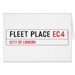 FLEET PLACE  Greeting/note cards