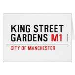 KING STREET  GARDENS  Greeting/note cards