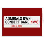 ADMIRALS OWN  CONCERT BAND  Greeting/note cards
