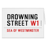 Drowning  street  Greeting/note cards
