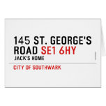 145 St. George's Road  Greeting/note cards