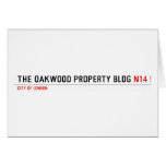 THE OAKWOOD PROPERTY BLOG  Greeting/note cards