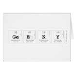 Geeky  Greeting/note cards