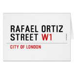 Rafael Ortiz Street  Greeting/note cards
