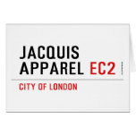 jacquis apparel  Greeting/note cards