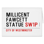 millicent fawcett statue  Greeting/note cards