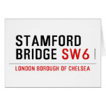 Stamford bridge  Greeting/note cards