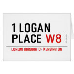 1 logan place  Greeting/note cards
