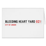 Bleeding heart yard  Greeting/note cards