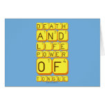 Death
 And
 Life
 power
 Of
 tongue  Greeting/note cards