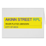 Akinn Street  Greeting/note cards
