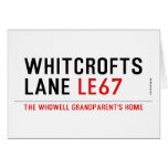 whitcrofts  lane  Greeting/note cards