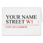 Your Name Street  Greeting/note cards