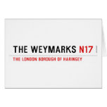 the weymarks  Greeting/note cards