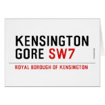 KENSINGTON GORE  Greeting/note cards