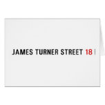 James Turner Street  Greeting/note cards