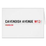 Cavendish avenue  Greeting/note cards
