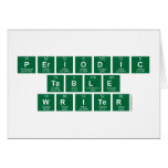 Periodic
 Table
 Writer  Greeting/note cards