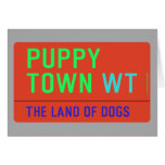 Puppy town  Greeting/note cards