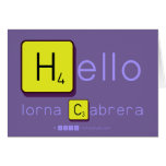 Hello
 lorna Cabrera 
 
   Greeting/note cards