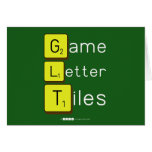 Game
 Letter
 Tiles  Greeting/note cards