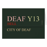 deaf  Greeting/note cards