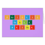 Periodic
 Table
 Writer  Greeting/note cards