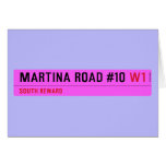 Martina Road #10  Greeting/note cards