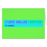 I Love Dallas  Greeting/note cards