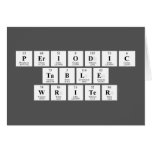 Periodic
 Table
 Writer  Greeting/note cards