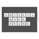 Periodic
 Table
 Writer  Greeting/note cards