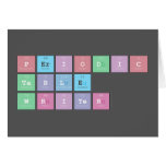 Periodic
 Table
 Writer  Greeting/note cards