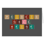 Periodic
 Table
 Writer  Greeting/note cards