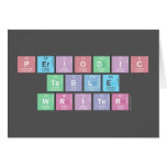 Periodic
 Table
 Writer  Greeting/note cards