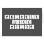 Periodic
 Table
 Writer  Greeting/note cards