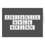 Periodic
 Table
 Writer  Greeting/note cards
