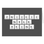 Periodic
 Table
 Writer  Greeting/note cards