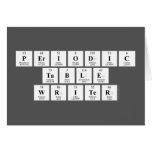 Periodic
 Table
 Writer  Greeting/note cards