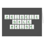 Periodic
 Table
 Writer  Greeting/note cards