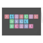 Periodic
 Table
 Writer  Greeting/note cards
