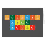 Periodic
 Table
 Writer  Greeting/note cards