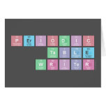 Periodic
 Table
 Writer  Greeting/note cards