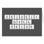 Periodic
 Table
 Writer  Greeting/note cards