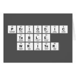 Periodic
 Table
 Writer  Greeting/note cards