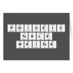 Periodic
 Table
 Writer  Greeting/note cards