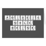 Periodic
 Table
 Writer  Greeting/note cards